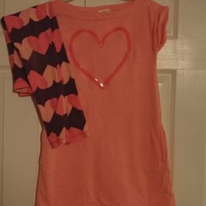 Crazy 8 Girls heart dress with leggings L 10-12